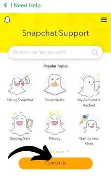 Snapchat app Support