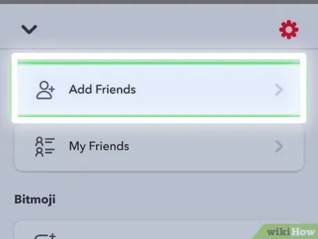 Snapchat add friends option