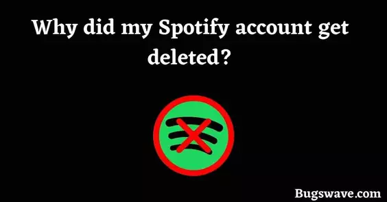 Why did my Spotify account get deleted?