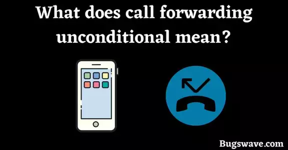 What does call forwarding unconditional mean?