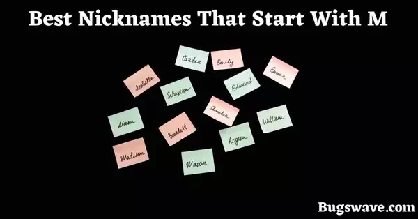 Top nicknames from M