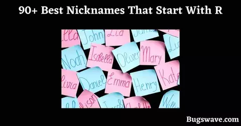 nicknames that start with R