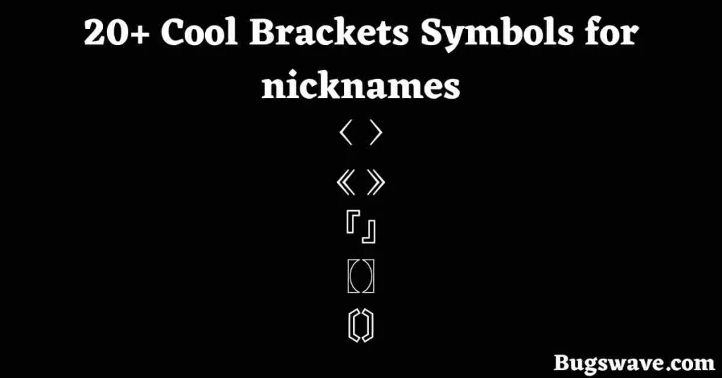 nickname symbols